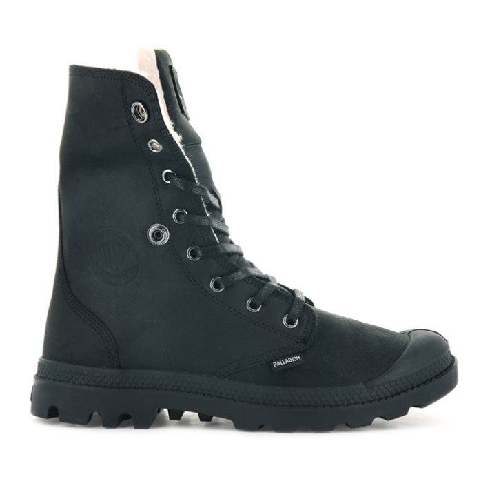 Palladium Baggy Leather ESS WPS Boots γυναικεια μαυρα | MNWB37840