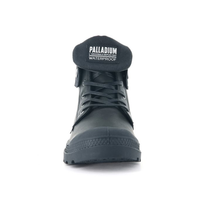 Palladium Baggy Leather ESS WP Boots γυναικεια μαυρα | MIYE02145