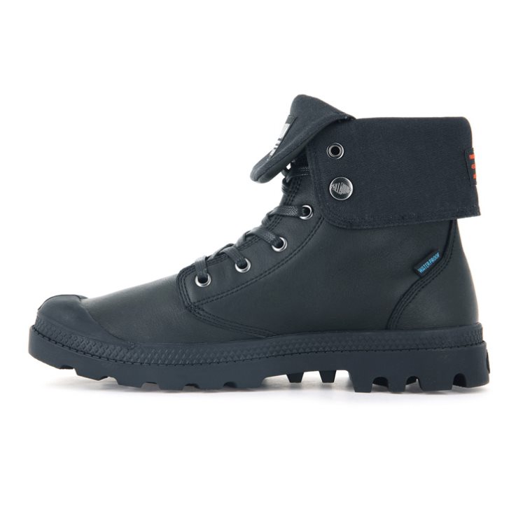 Palladium Baggy Leather ESS WP Boots γυναικεια μαυρα | MIYE02145