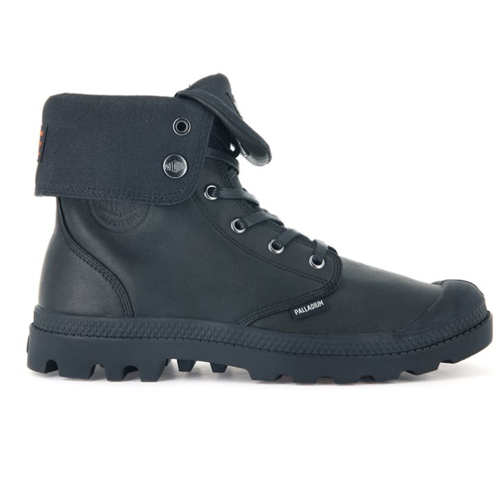 Palladium Baggy Leather ESS WP Boots γυναικεια μαυρα | MIYE02145