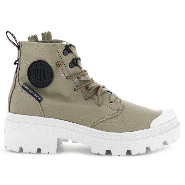 Palladium Pallabase Metro Boots γυναικεια Ελιά | QAPZ08719