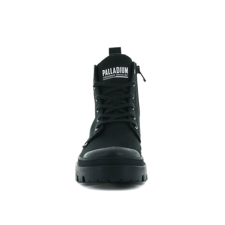 Palladium Pallabase Twill Boots γυναικεια μαυρα | JPHB50249