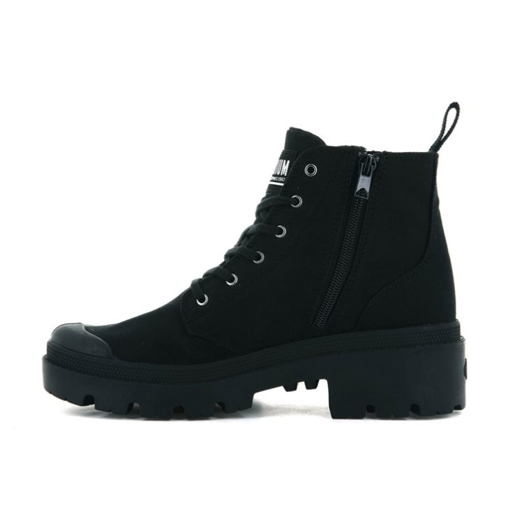 Palladium Pallabase Twill Boots γυναικεια μαυρα | JPHB50249