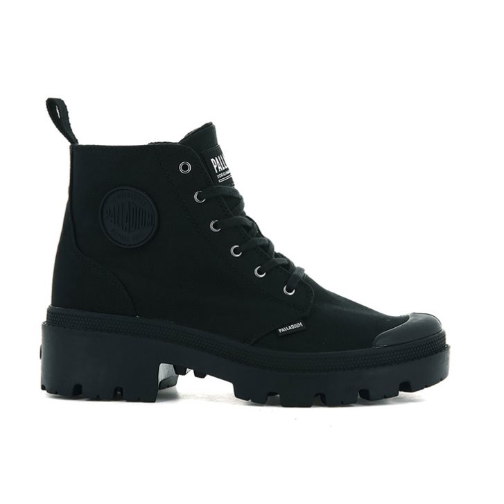 Palladium Pallabase Twill Boots γυναικεια μαυρα | JPHB50249