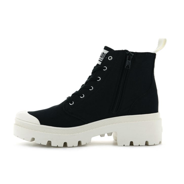 Palladium Pallabase Twill Boots γυναικεια μαυρα | XDEV72098