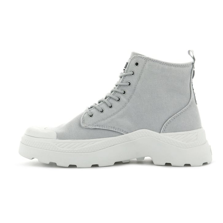 Palladium Pallakix Hi καμβα Boots γυναικεια ανοιχτο γκρι | MYIV91824