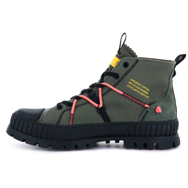 Palladium Pallashock Re-craft Boots γυναικεια Ελιά | ZTMY46278