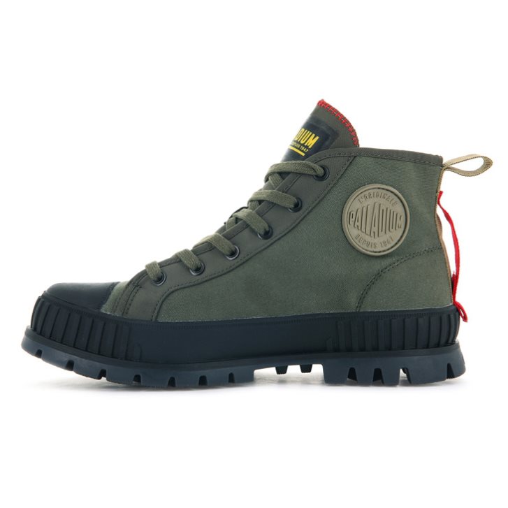 Palladium Pallashock Supply Hi Boots γυναικεια Ελιά | AUBC93401