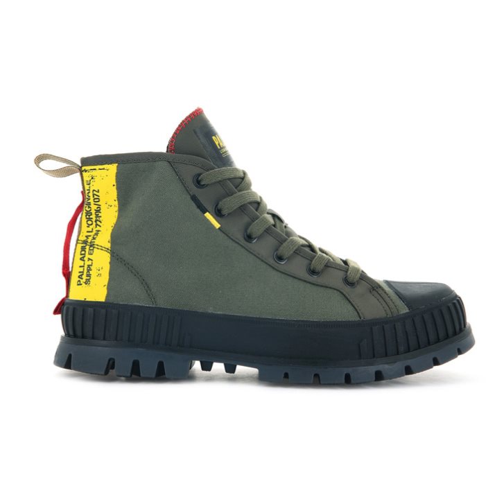 Palladium Pallashock Supply Hi Boots γυναικεια Ελιά | AUBC93401