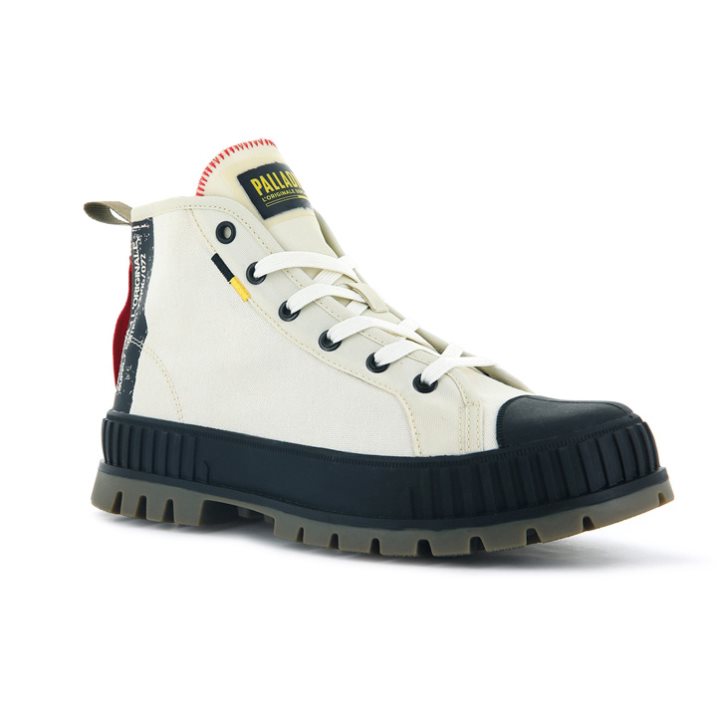 Palladium Pallashock Supply Hi Boots γυναικεια ασπρα | CHTG15079