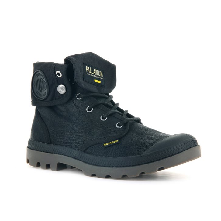 Palladium Pampa Baggy WAX Boots γυναικεια μαυρα | LQHA68231