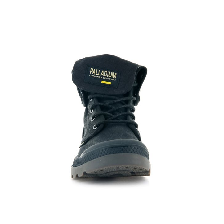 Palladium Pampa Baggy WAX Boots γυναικεια μαυρα | LQHA68231