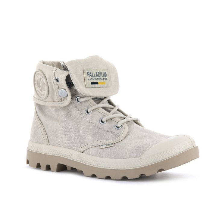 Palladium Pampa Baggy WAX Boots γυναικεια ανοιχτο γκρι | UOSH79520