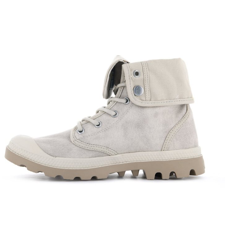 Palladium Pampa Baggy WAX Boots γυναικεια ανοιχτο γκρι | UOSH79520