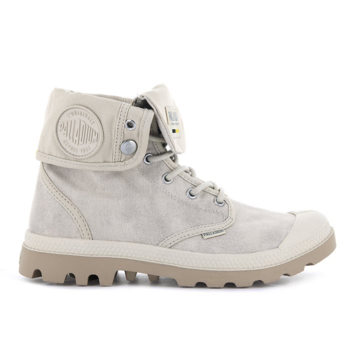 Palladium Pampa Baggy WAX Boots γυναικεια ανοιχτο γκρι | UOSH79520