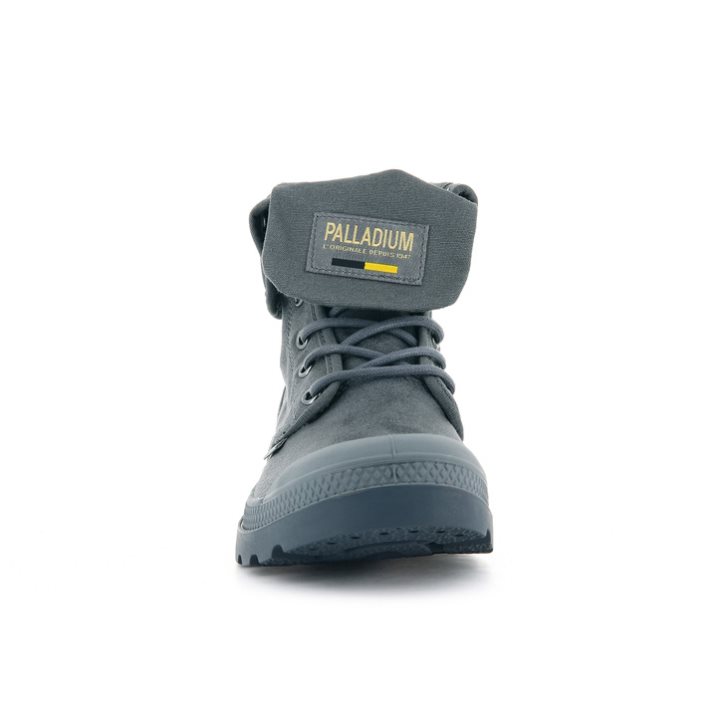 Palladium Pampa Baggy WAX Boots γυναικεια σκούρο γκρι | YKLT45902