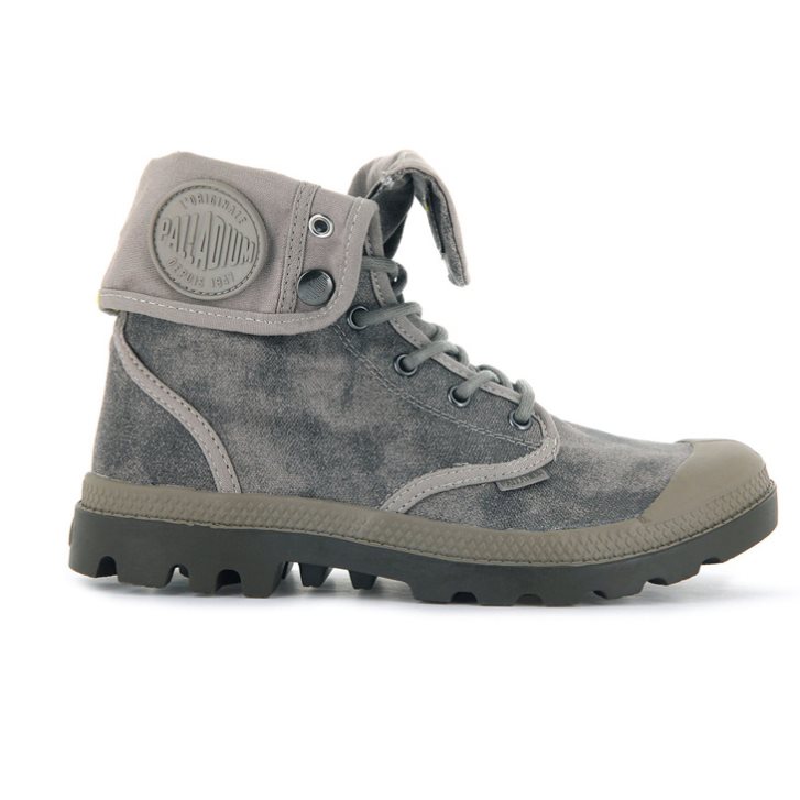 Palladium Pampa Baggy WAX Boots γυναικεια γκρι | ZPBL05763