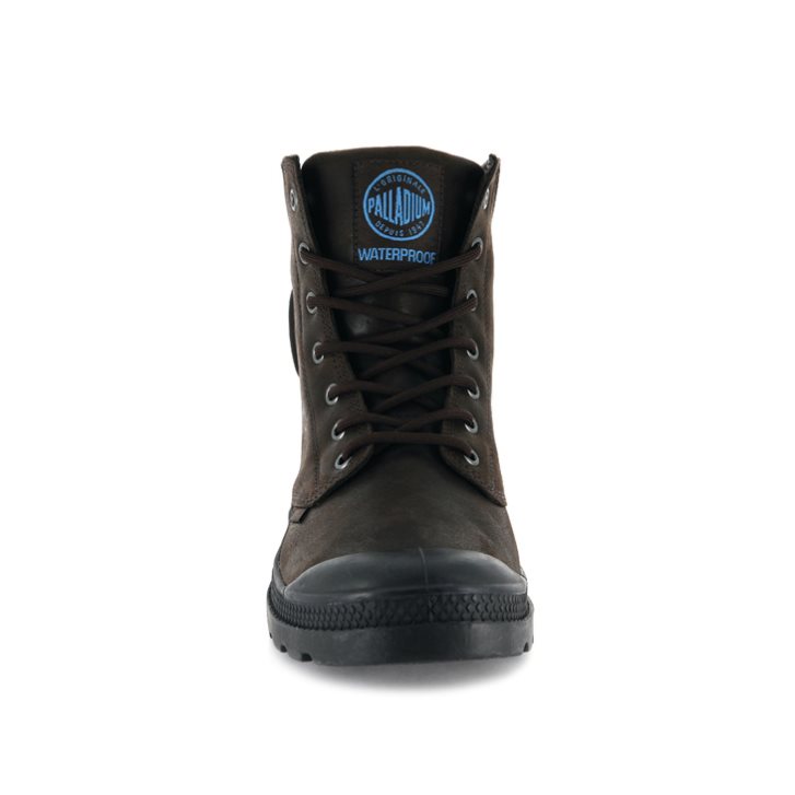 Palladium Pampa Cuff WP LUX Boots γυναικεια σοκολάτα | BRLX70893