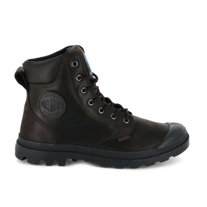 Palladium Pampa Cuff WP LUX Boots γυναικεια σοκολάτα | BRLX70893