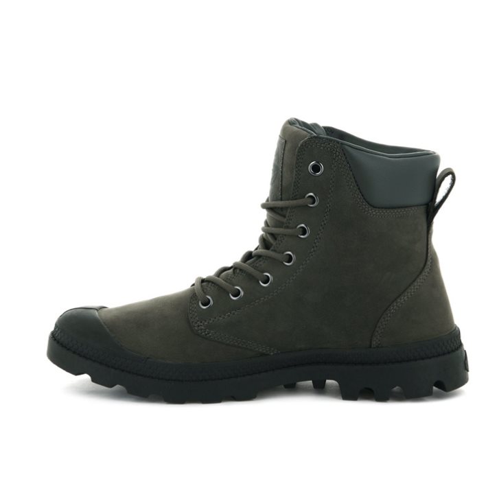 Palladium Pampa Cuff WP LUX Boots γυναικεια Ελιά | YUNJ36910