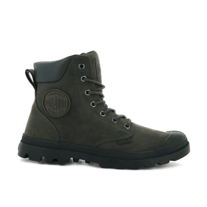 Palladium Pampa Cuff WP LUX Boots γυναικεια Ελιά | YUNJ36910