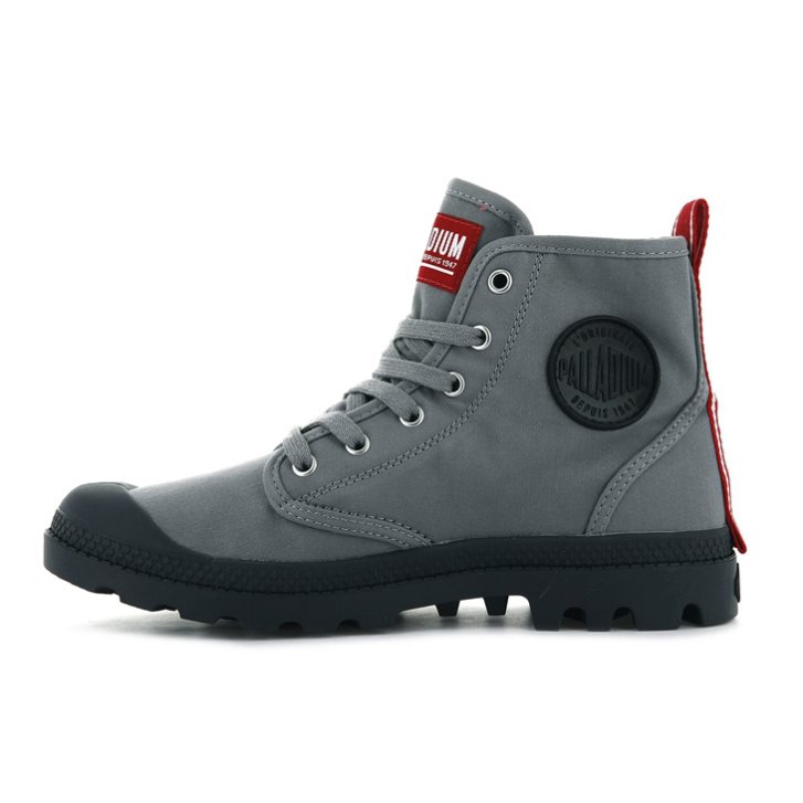 Palladium Pampa Hi Dare Boots γυναικεια γκρι | AJTK87423