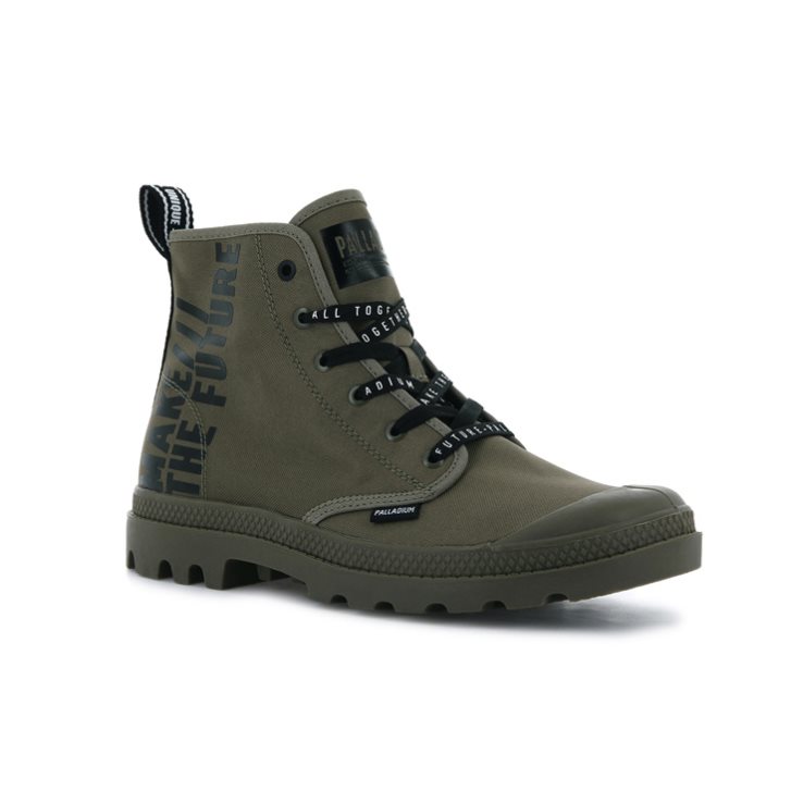 Palladium Pampa Hi Future Boots γυναικεια Ελιά | GWBX80563