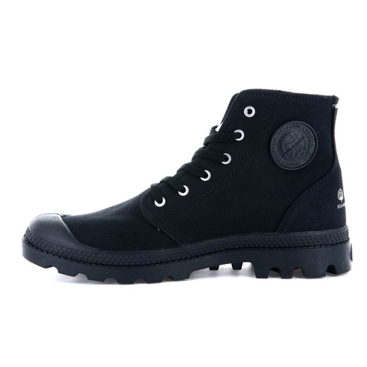 Palladium Pampa Hi Organic II Boots γυναικεια μαυρα | FIMW18792