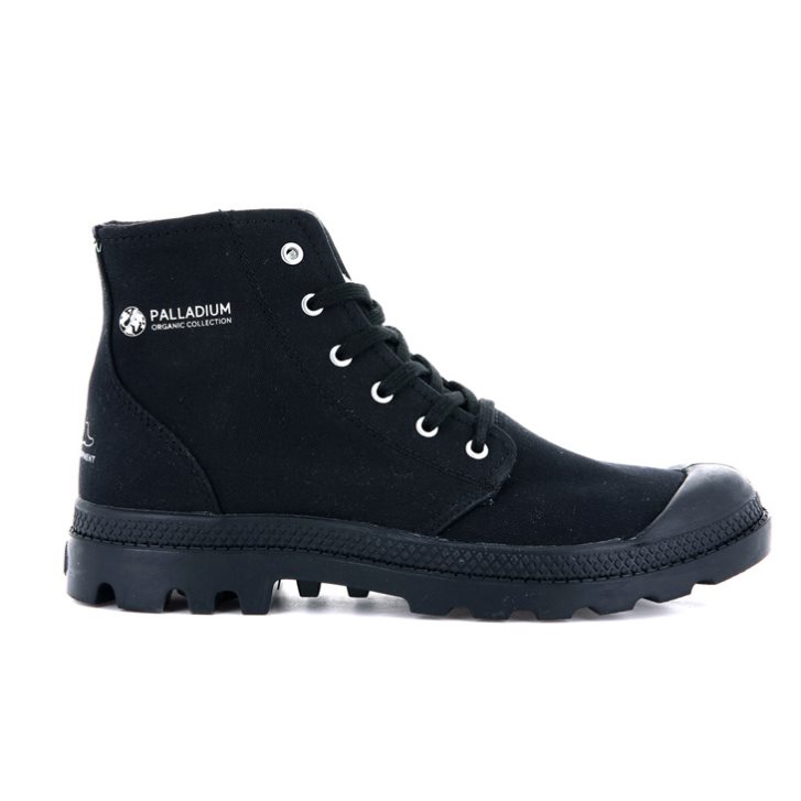 Palladium Pampa Hi Organic II Boots γυναικεια μαυρα | FIMW18792