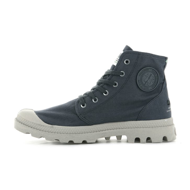 Palladium Pampa Hi Organic II Boots γυναικεια σκουρο μπλε | JRPQ02145