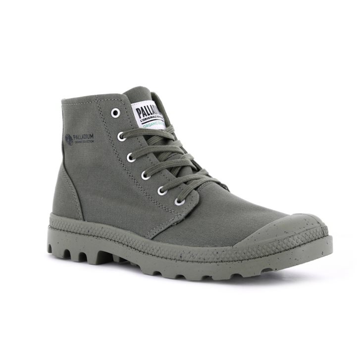 Palladium Pampa Hi Organic II Boots γυναικεια γκρι | TKUJ86097