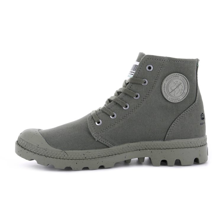 Palladium Pampa Hi Organic II Boots γυναικεια γκρι | TKUJ86097