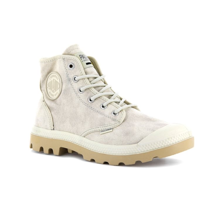 Palladium Pampa Hi WAX Boots γυναικεια ανοιχτο γκρι | ZPBJ97213