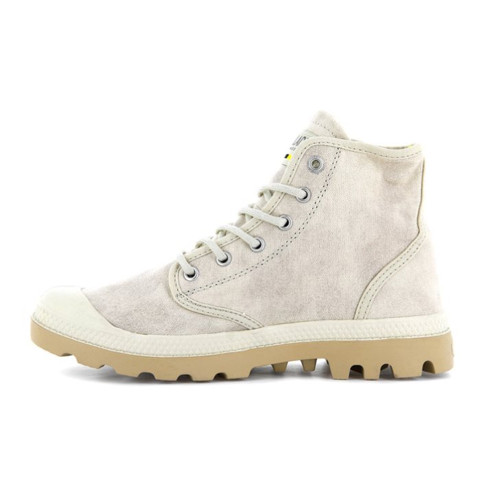 Palladium Pampa Hi WAX Boots γυναικεια ανοιχτο γκρι | ZPBJ97213