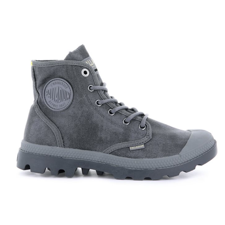 Palladium Pampa Hi WAX Boots γυναικεια γκρι | YJZE64320