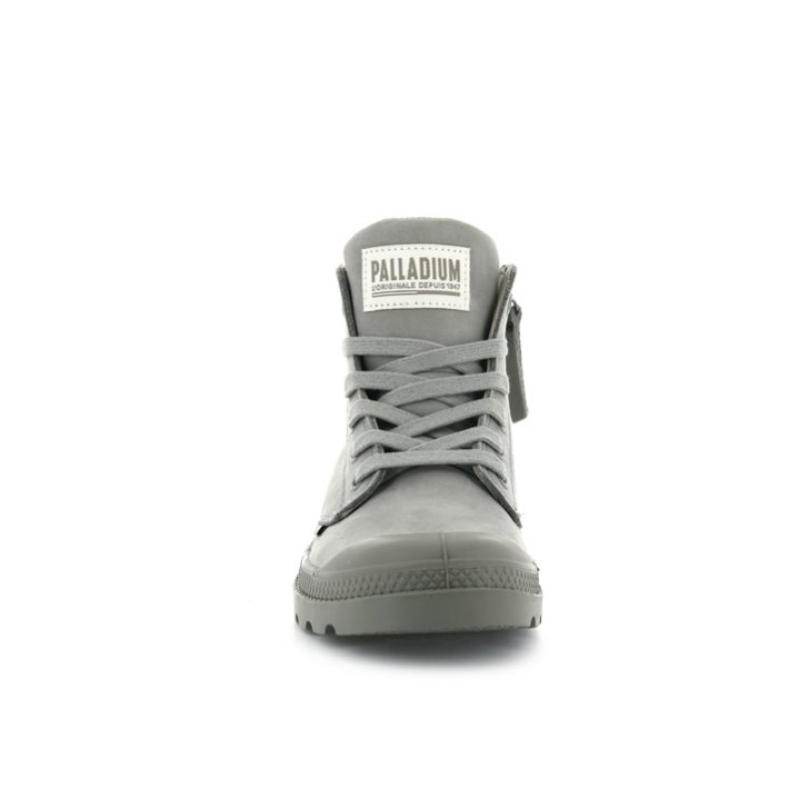 Palladium Pampa Hi Zip Nubuck Boots γυναικεια γκρι | GHDC54392