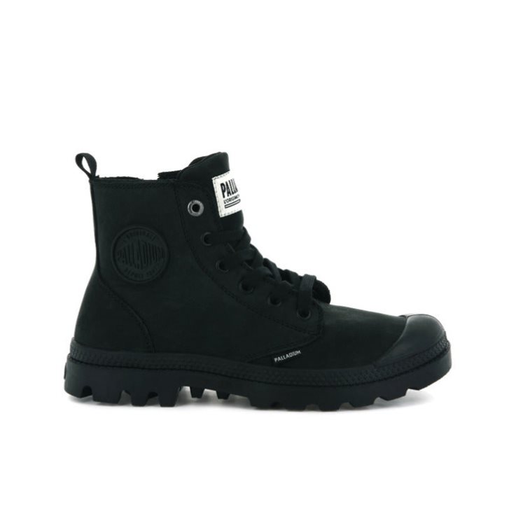 Palladium Pampa Hi Zip Nubuck Boots γυναικεια μαυρα | ZFUB48692