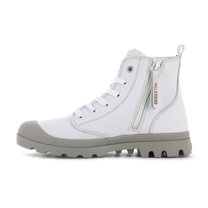 Palladium Pampa Hi Zip SL Boots γυναικεια ασπρα | PWOX31742