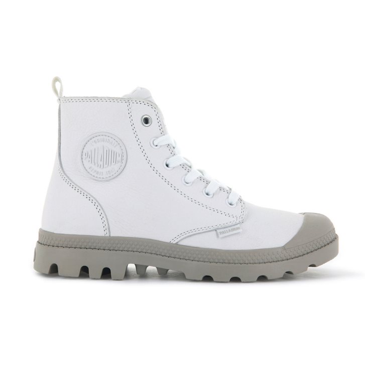 Palladium Pampa Hi Zip SL Boots γυναικεια ασπρα | PWOX31742