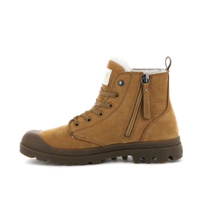 Palladium Pampa Hi Zip WL Boots γυναικεια καφε | JMPU48670