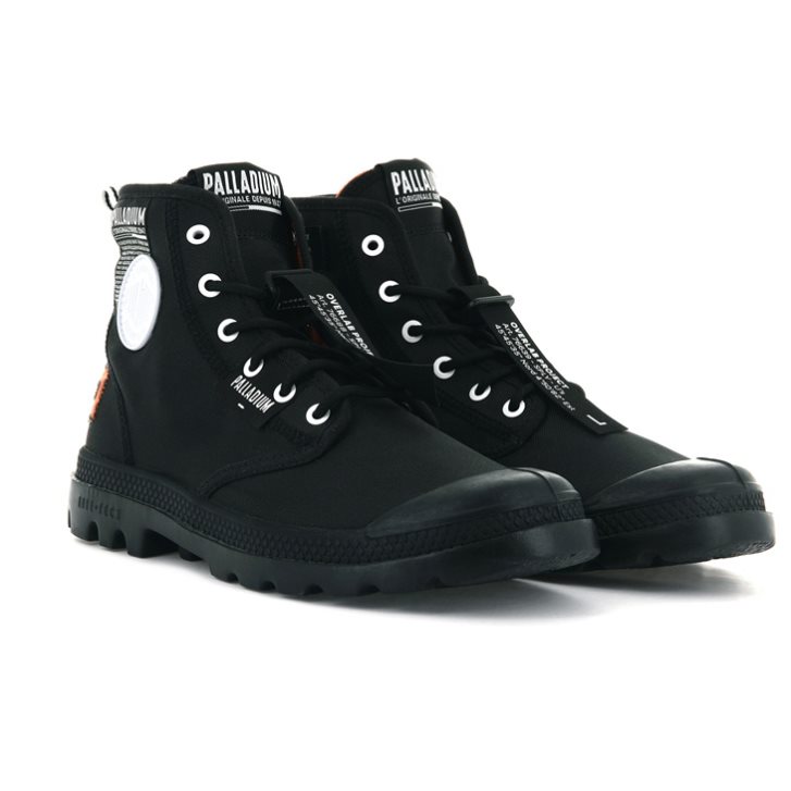 Palladium Pampa Lite Overlab Boots γυναικεια μαυρα | YNHA43918