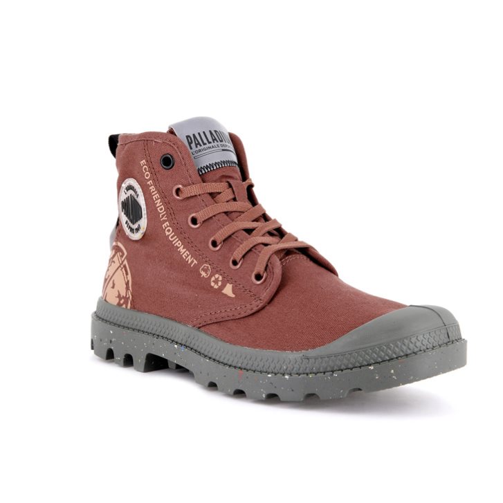 Palladium Pampa Organic Metro Boots γυναικεια κοραλι | BDIL02675