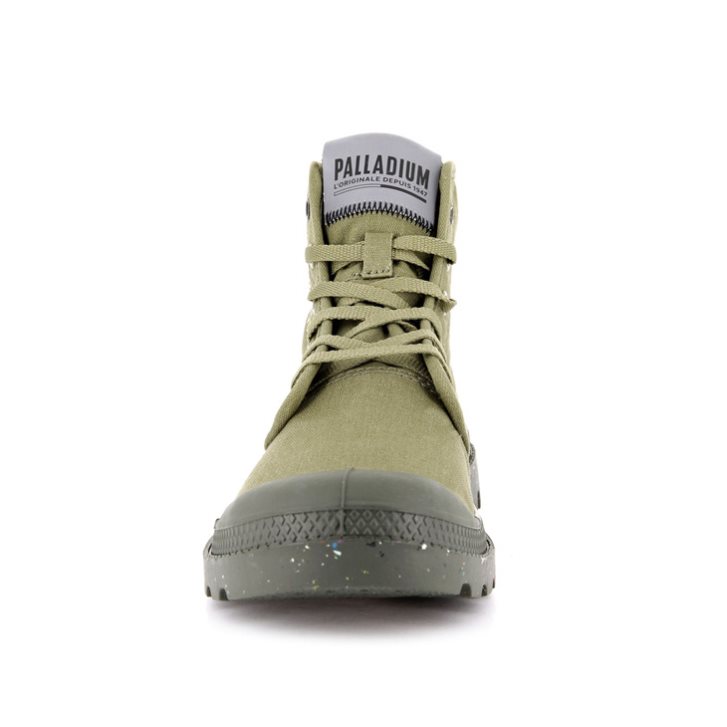 Palladium Pampa Organic Metro Boots γυναικεια Ελιά | JDVN62408