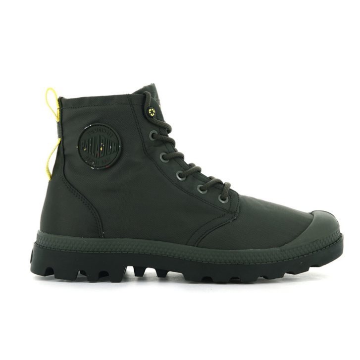 Palladium Pampa Recycle αδιαβροχα+ 2 Boots γυναικεια Ελιά | PMTK42061