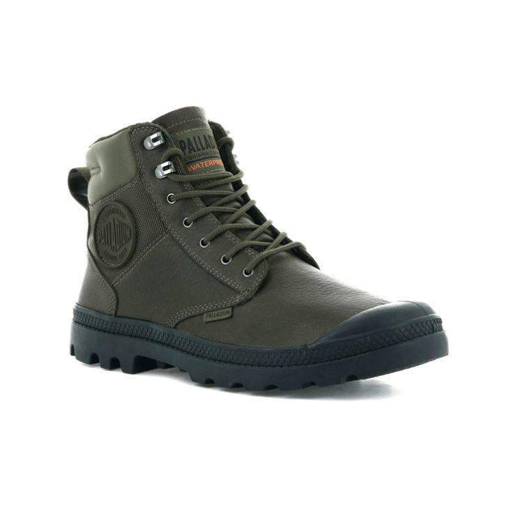 Palladium Pampa Shield WP+ LTH Boots γυναικεια Ελιά | RGLI23847