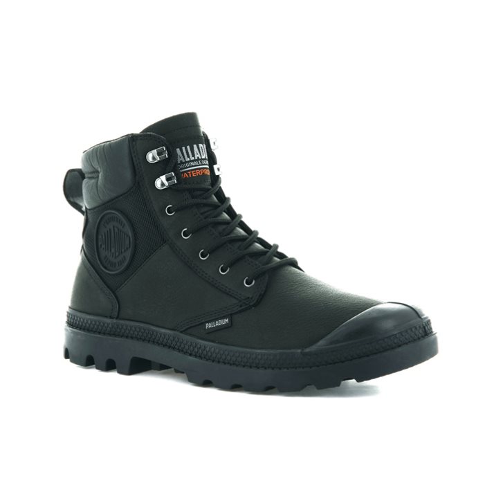 Palladium Pampa Shield WP+ LTH Boots γυναικεια μαυρα | XGOT20715