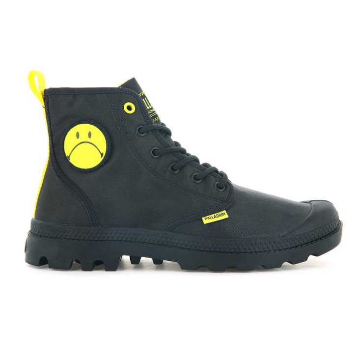 Palladium Pampa Smiley Change Boots γυναικεια μαυρα | AJYE97218