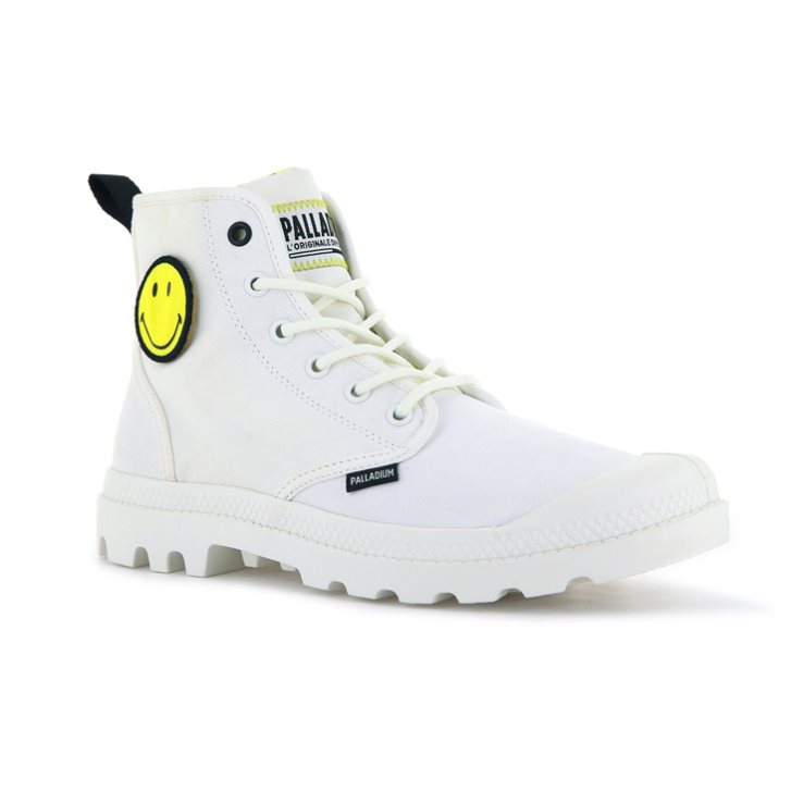 Palladium Pampa Smiley Change Boots γυναικεια ασπρα | KHIJ75461