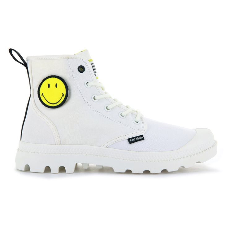 Palladium Pampa Smiley Change Boots γυναικεια ασπρα | KHIJ75461