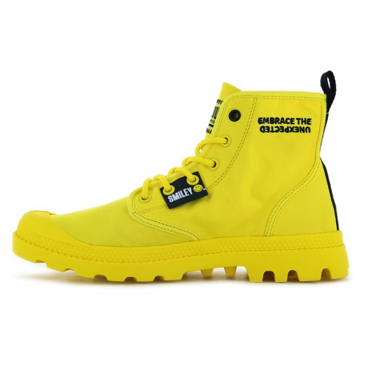 Palladium Pampa Smiley Change Boots γυναικεια κίτρινα | OQNR81637